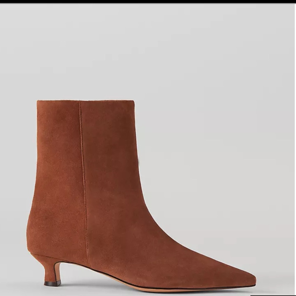 New in Box Ann Taylor suede boots bootie 8 1/2